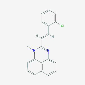 molecular formula C20H15ClN2 B401734 (E)-2-(2-chlorostyryl)-1-methyl-1H-perimidine CAS No. 60315-57-3