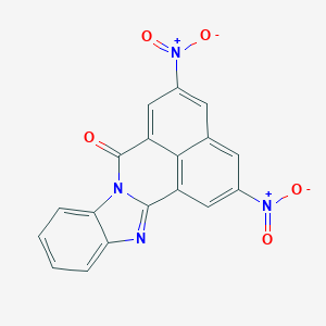 molecular formula C18H8N4O5 B401735 2,5-dinitro-7H-benzimidazo[2,1-a]benzo[de]isoquinolin-7-one CAS No. 23986-31-4