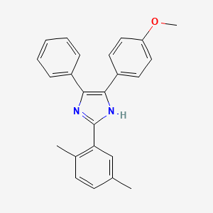 molecular formula C24H22N2O B4017380 2-(2,5-dimethylphenyl)-5-(4-methoxyphenyl)-4-phenyl-1H-imidazole 