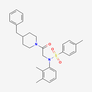molecular formula C29H34N2O3S B4017455 N-[2-(4-benzyl-1-piperidinyl)-2-oxoethyl]-N-(2,3-dimethylphenyl)-4-methylbenzenesulfonamide 