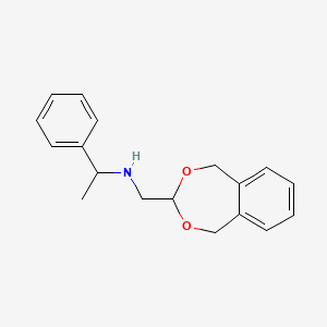 molecular formula C18H21NO2 B4017482 (1,5-dihydro-2,4-benzodioxepin-3-ylmethyl)(1-phenylethyl)amine 