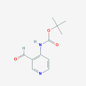 molecular formula C11H14N2O3 B040175 tert-Butyl (3-formylpyridin-4-yl)carbamate CAS No. 116026-93-8