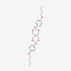molecular formula C27H36O6 B401751 3,9-Bis(4-butoxyphenyl)-2,4,8,10-tetraoxaspiro[5.5]undecane 
