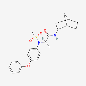 N~1~-bicyclo[2.2.1]hept-2-yl-N~2~-(methylsulfonyl)-N~2~-(4-phenoxyphenyl)alaninamide