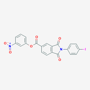 molecular formula C21H11IN2O6 B401765 3-Nitrophenyl 2-(4-iodophenyl)-1,3-dioxo-5-isoindolinecarboxylate 