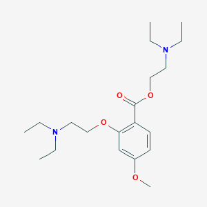molecular formula C20H34N2O4 B4017675 2-(diethylamino)ethyl 2-[2-(diethylamino)ethoxy]-4-methoxybenzoate 