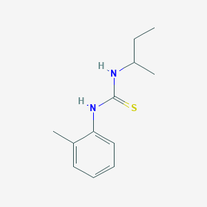 molecular formula C12H18N2S B4017681 N-(sec-butyl)-N'-(2-methylphenyl)thiourea 