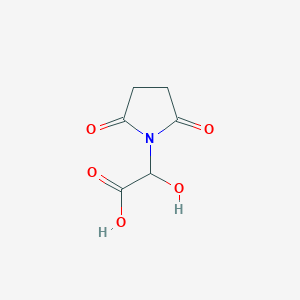 molecular formula C6H7NO5 B040177 2-(2,5-Dioxopyrrolidin-1-yl)-2-hydroxyacetic acid CAS No. 114505-79-2