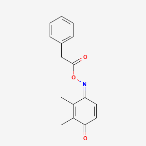 molecular formula C16H15NO3 B4017701 2,3-dimethylbenzo-1,4-quinone O-(2-phenylacetyl)oxime 