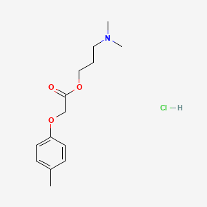 molecular formula C14H22ClNO3 B4017703 3-(dimethylamino)propyl (4-methylphenoxy)acetate hydrochloride 