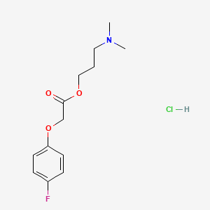 molecular formula C13H19ClFNO3 B4017724 3-(dimethylamino)propyl (4-fluorophenoxy)acetate hydrochloride 