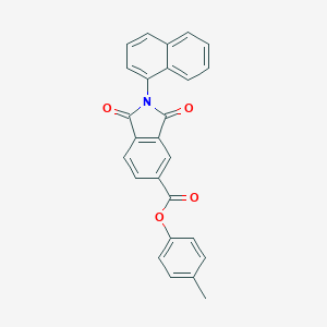 molecular formula C26H17NO4 B401775 N-(1-Naphthyl)-5-(p-tolyloxycarbonyl)phthalimide 