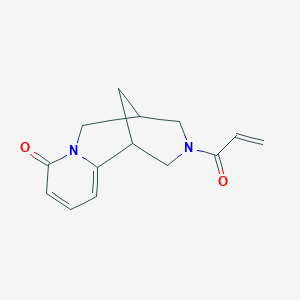 molecular formula C14H16N2O2 B4017767 11-acryloyl-7,11-diazatricyclo[7.3.1.0~2,7~]trideca-2,4-dien-6-one 