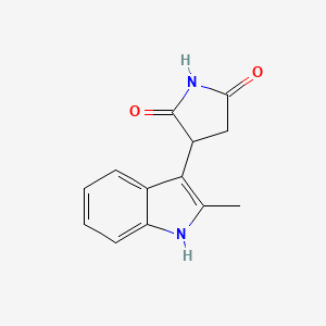 molecular formula C13H12N2O2 B4017799 3-(2-methyl-1H-indol-3-yl)-2,5-pyrrolidinedione CAS No. 61123-23-7