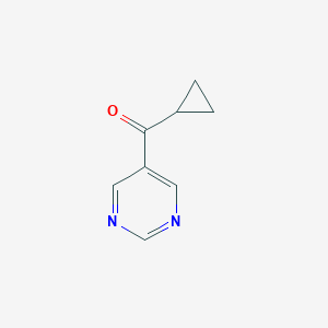 molecular formula C8H8N2O B040178 Cyclopropyl(pyrimidin-5-yl)methanone CAS No. 117975-23-2