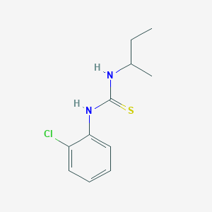 molecular formula C11H15ClN2S B4017830 N-(sec-butyl)-N'-(2-chlorophenyl)thiourea 