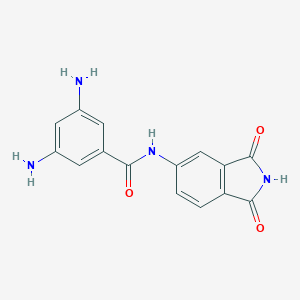 molecular formula C15H12N4O3 B401784 3,5-Diamino-N-(1,3-dioxo-2,3-dihydro-1H-isoindol-5-yl)-benzamide 