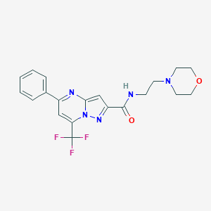 N-(2-morpholin-4-ylethyl)-5-phenyl-7-(trifluoromethyl)pyrazolo[1,5-a]pyrimidine-2-carboxamide