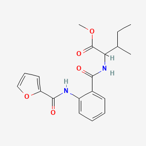 molecular formula C19H22N2O5 B4017890 methyl N-[2-(2-furoylamino)benzoyl]isoleucinate 
