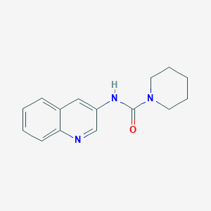 molecular formula C15H17N3O B4017980 N-3-quinolinyl-1-piperidinecarboxamide 