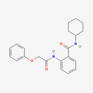 molecular formula C21H24N2O3 B4018017 N-cyclohexyl-2-[(phenoxyacetyl)amino]benzamide 