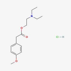 molecular formula C15H24ClNO3 B4018048 2-(diethylamino)ethyl (4-methoxyphenyl)acetate hydrochloride 