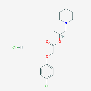 molecular formula C16H23Cl2NO3 B4018054 1-methyl-2-(1-piperidinyl)ethyl (4-chlorophenoxy)acetate hydrochloride 