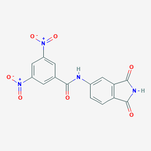 molecular formula C15H8N4O7 B401812 N-(1,3-二氧代-2,3-二氢-1H-异吲哚-5-基)-3,5-二硝基苯甲酰胺 CAS No. 312732-79-9