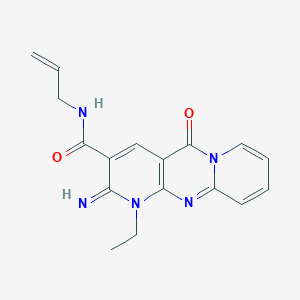 molecular formula C17H17N5O2 B4018122 N-allyl-1-ethyl-2-imino-5-oxo-1,5-dihydro-2H-dipyrido[1,2-a:2',3'-d]pyrimidine-3-carboxamide CAS No. 371143-97-4