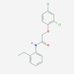 molecular formula C16H15Cl2NO2 B401818 2-(2,4-dichlorophenoxy)-N-(2-ethylphenyl)acetamide 
