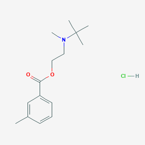molecular formula C15H24ClNO2 B4018185 2-[tert-butyl(methyl)amino]ethyl 3-methylbenzoate hydrochloride 
