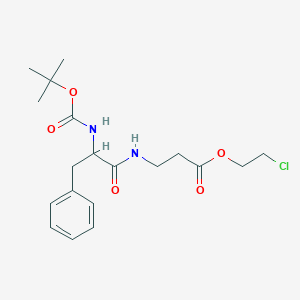 2-Chloroethyl 3-({2-[(tert-butoxycarbonyl)amino]-3-phenylpropanoyl}amino)propanoate