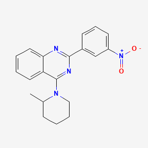molecular formula C20H20N4O2 B4018242 4-(2-methyl-1-piperidinyl)-2-(3-nitrophenyl)quinazoline 