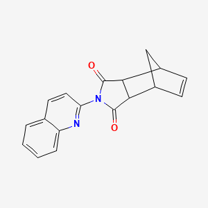 molecular formula C18H14N2O2 B4018248 4-(2-quinolinyl)-4-azatricyclo[5.2.1.0~2,6~]dec-8-ene-3,5-dione 