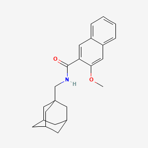 molecular formula C23H27NO2 B4018256 N-(1-adamantylmethyl)-3-methoxy-2-naphthamide 