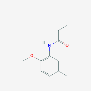 molecular formula C12H17NO2 B4018265 N-(2-methoxy-5-methylphenyl)butanamide 