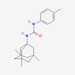 molecular formula C21H30N2O B4018278 N-(4-methylphenyl)-N'-(3,5,7-trimethyl-1-adamantyl)urea 