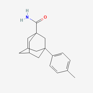 molecular formula C18H23NO B4018286 3-(4-methylphenyl)-1-adamantanecarboxamide 