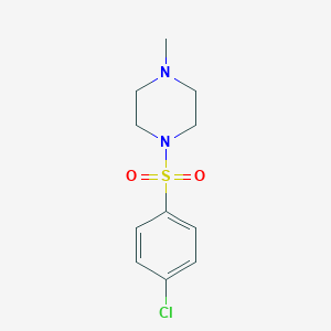 molecular formula C11H15ClN2O2S B401829 1-[(4-Chlorophenyl)sulfonyl]-4-methylpiperazine 