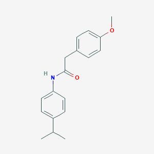 molecular formula C18H21NO2 B401831 2-(4-methoxyphenyl)-N-[4-(propan-2-yl)phenyl]acetamide 