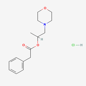molecular formula C15H22ClNO3 B4018329 1-methyl-2-(4-morpholinyl)ethyl phenylacetate hydrochloride 