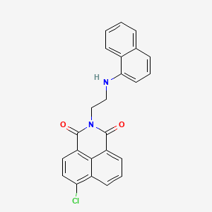 molecular formula C24H17ClN2O2 B4018345 6-chloro-2-[2-(1-naphthylamino)ethyl]-1H-benzo[de]isoquinoline-1,3(2H)-dione 