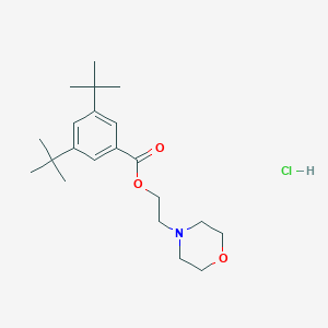 molecular formula C21H34ClNO3 B4018400 2-(4-morpholinyl)ethyl 3,5-di-tert-butylbenzoate hydrochloride 