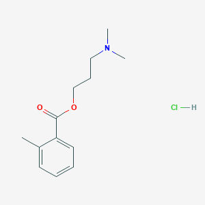 molecular formula C13H20ClNO2 B4018477 3-(dimethylamino)propyl 2-methylbenzoate hydrochloride 
