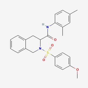 molecular formula C25H26N2O4S B4018494 N-(2,4-dimethylphenyl)-2-[(4-methoxyphenyl)sulfonyl]-1,2,3,4-tetrahydro-3-isoquinolinecarboxamide 