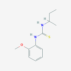 molecular formula C12H18N2OS B4018557 N-(sec-butyl)-N'-(2-methoxyphenyl)thiourea 