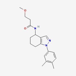 molecular formula C19H25N3O2 B4018592 N-[1-(3,4-dimethylphenyl)-4,5,6,7-tetrahydro-1H-indazol-4-yl]-3-methoxypropanamide 