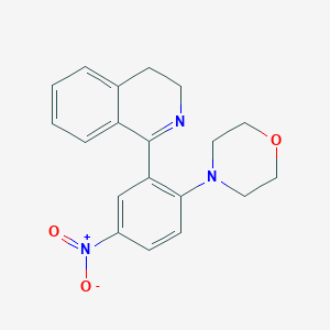 molecular formula C19H19N3O3 B4018612 1-[2-(4-morpholinyl)-5-nitrophenyl]-3,4-dihydroisoquinoline 