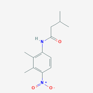molecular formula C13H18N2O3 B4018713 N-(2,3-dimethyl-4-nitrophenyl)-3-methylbutanamide 