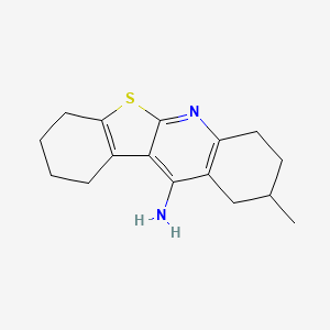 molecular formula C16H20N2S B4018763 9-methyl-1,2,3,4,7,8,9,10-octahydro[1]benzothieno[2,3-b]quinolin-11-amine 